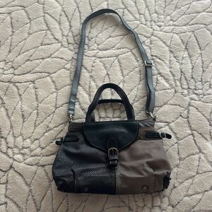 Elegant Two-Tone Crossbody Bag